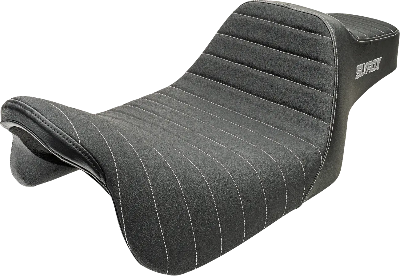 Slyfox High Noon Seat - 2-up Motorcycle Seat