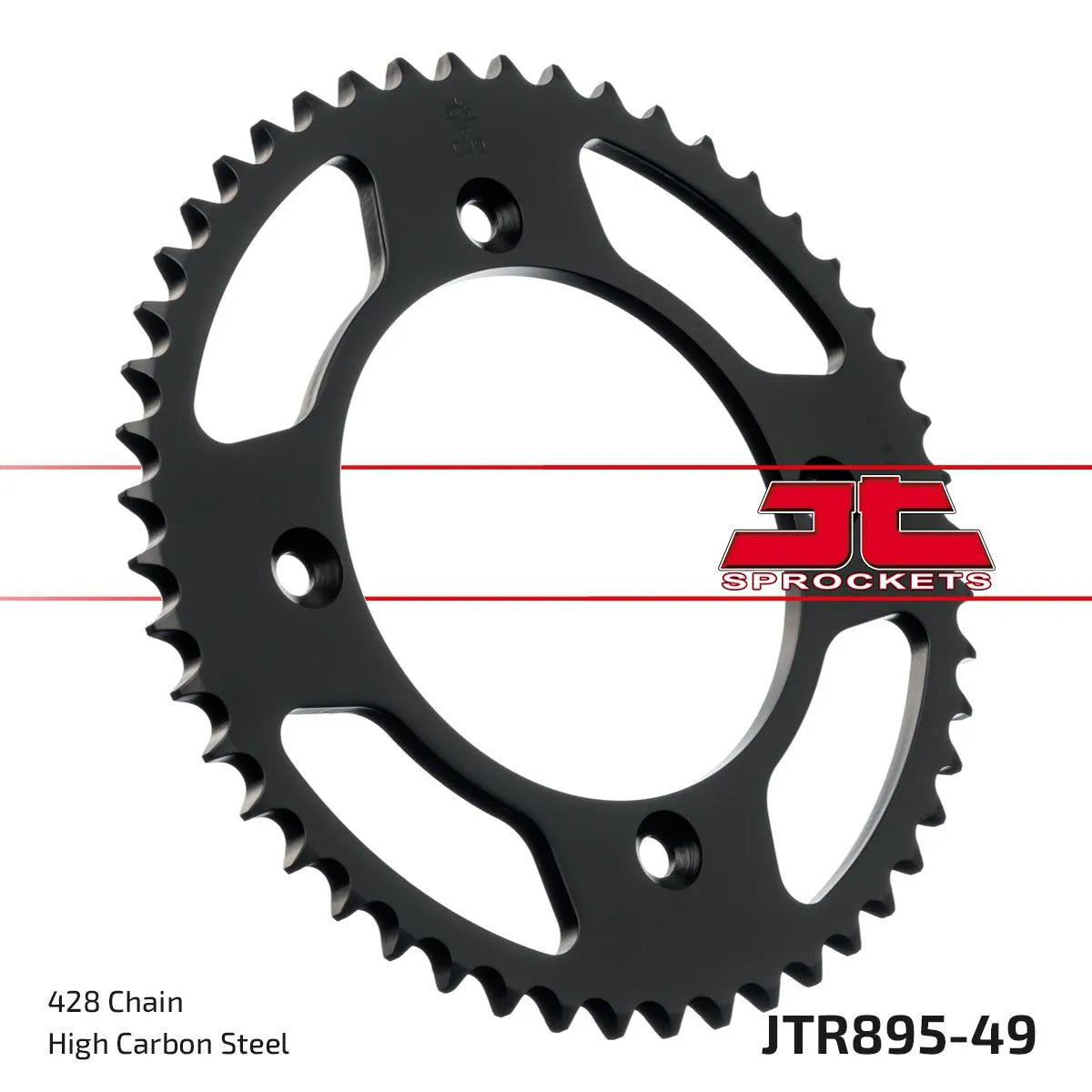 Jt Sprockets Steel Rear Sprocket - Black Zinc Finish
