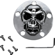 Drag Specialties 3-d Skull Points Cover - Chrome