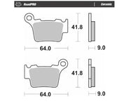 Moto-master Roadpro Ceramic Brake Pads For Motorcycles