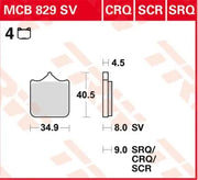 Trw Crq Series Carbon Race Brake Pads For Front Calipers