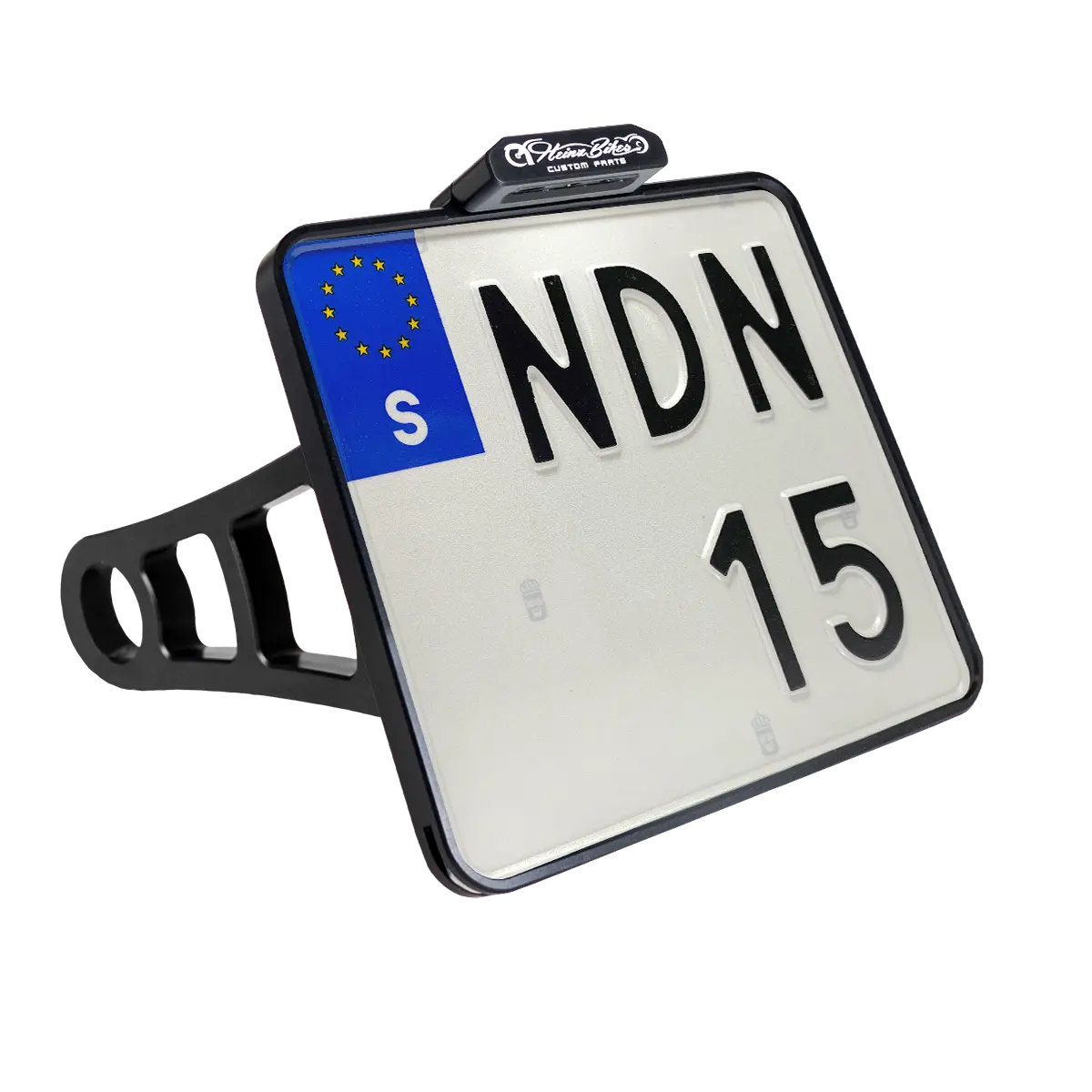 Heinz Bikes License Plate Side Mount For 3/4" Axles