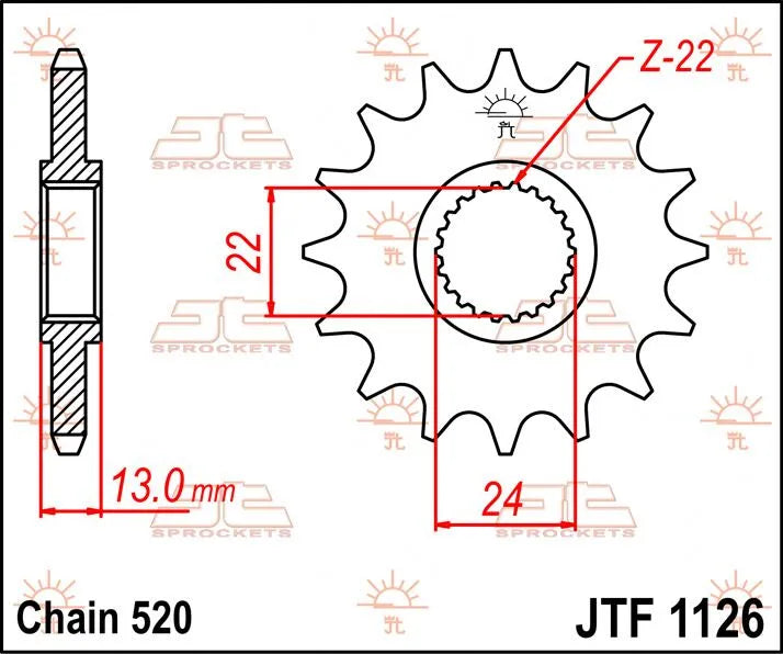 Jt Sprockets Front Sprocket 520 16t