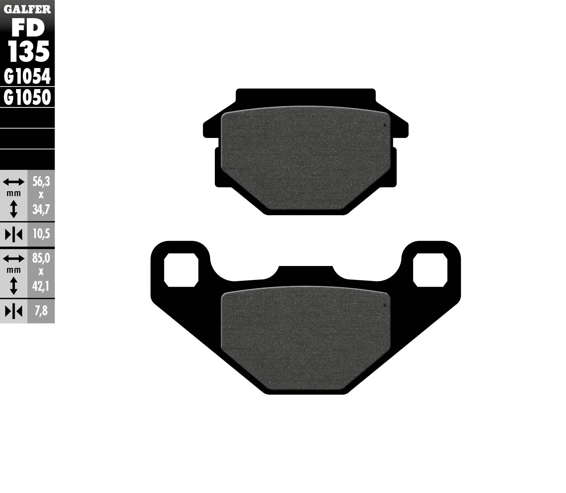 Galfer Organic Brake Pad Set For Motorcycles