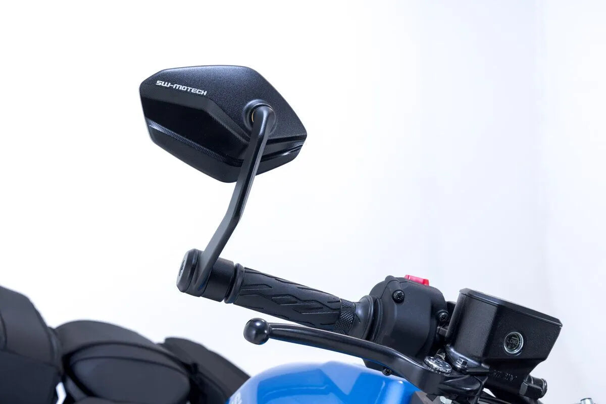 Sw-motech Bar End Mirrors - Black Aluminum