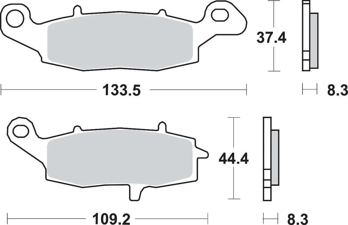 Sbs Hs Street Excel Sintered Front Brake Pads