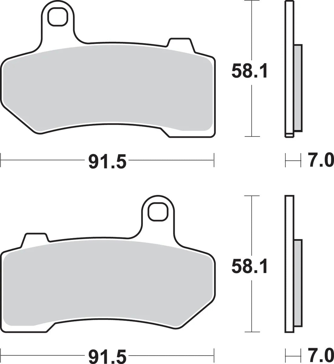Sbs Sintered Metal Brake Pads For Harley-davidson & Buell
