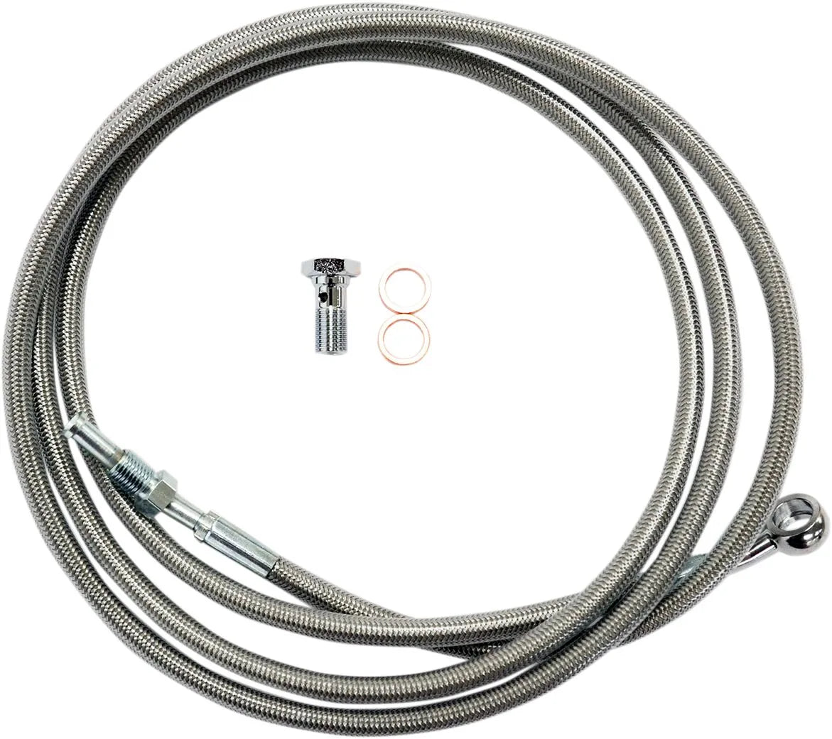 La Choppers Clear Stainless Steel Clutch Line Cable