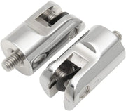 Accutronix Foot Peg Mounts - Chrome Aluminum