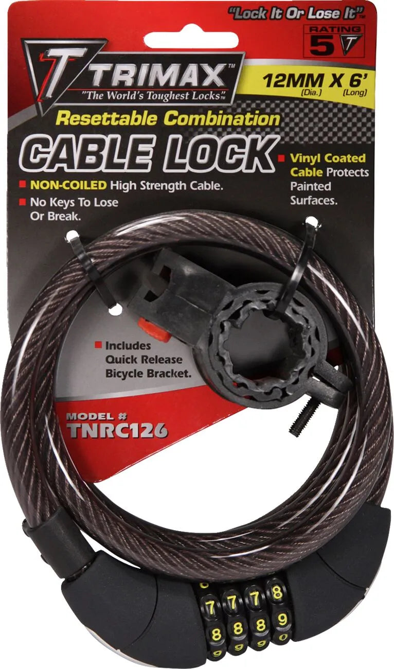Trimax Trimaflex™ Cable Lock - 72" Steel Combination