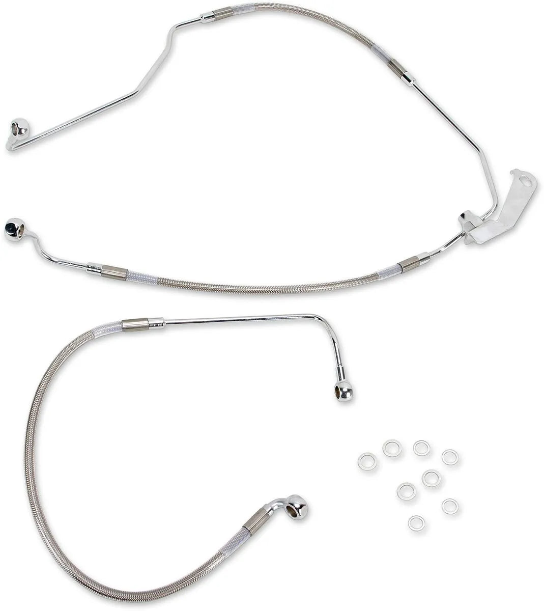 Drag Specialties Stainless Steel Brake Line Kit With Abs