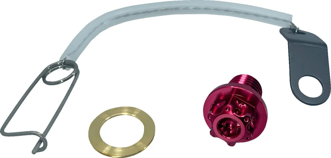 Psr Magnetic Oil Drain Plug M12 X 1.50 X 15 Mm - Red