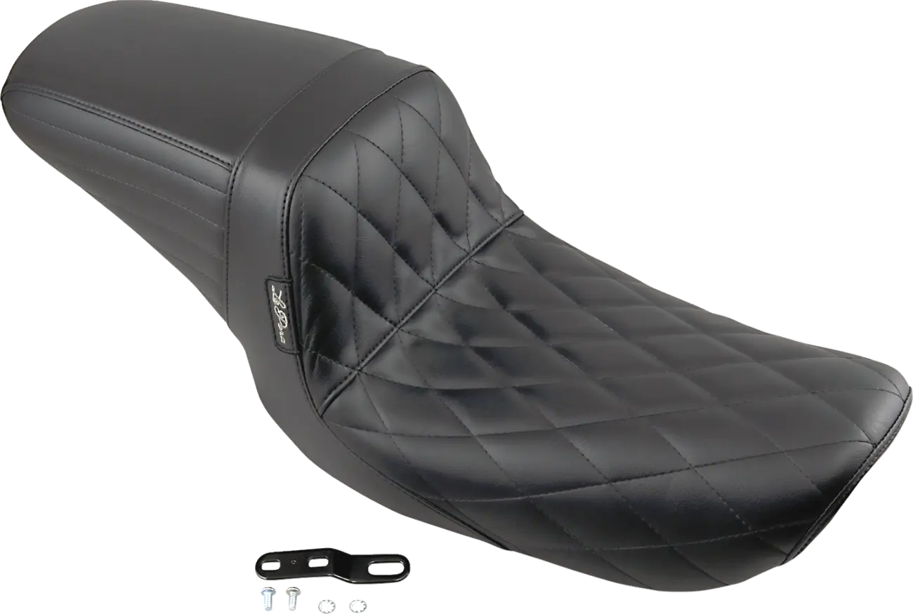 Le Pera Kickflip Seat - Black Vinyl, Diamond Stitch