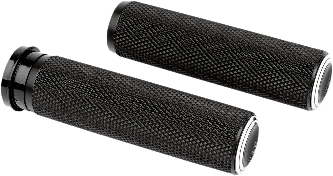 Arlen Ness Dual Ring Grips Black Anodized