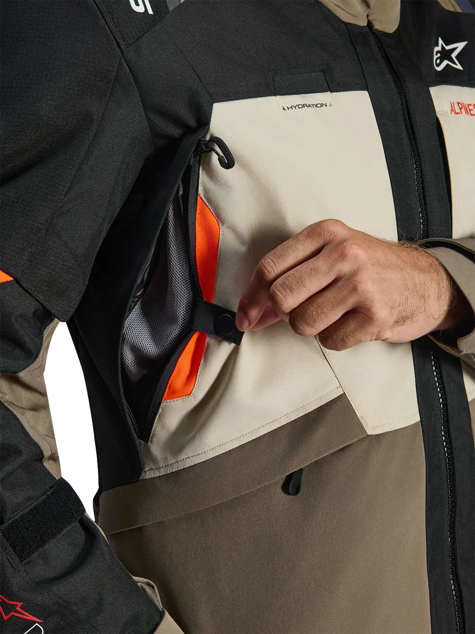 Alpinestars Andes V4 Drystar® All Weather Jacket - Black/Brown/Orange/White