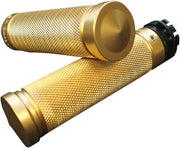 Accutronix Brass Knurled Grips - 1" Handlebar