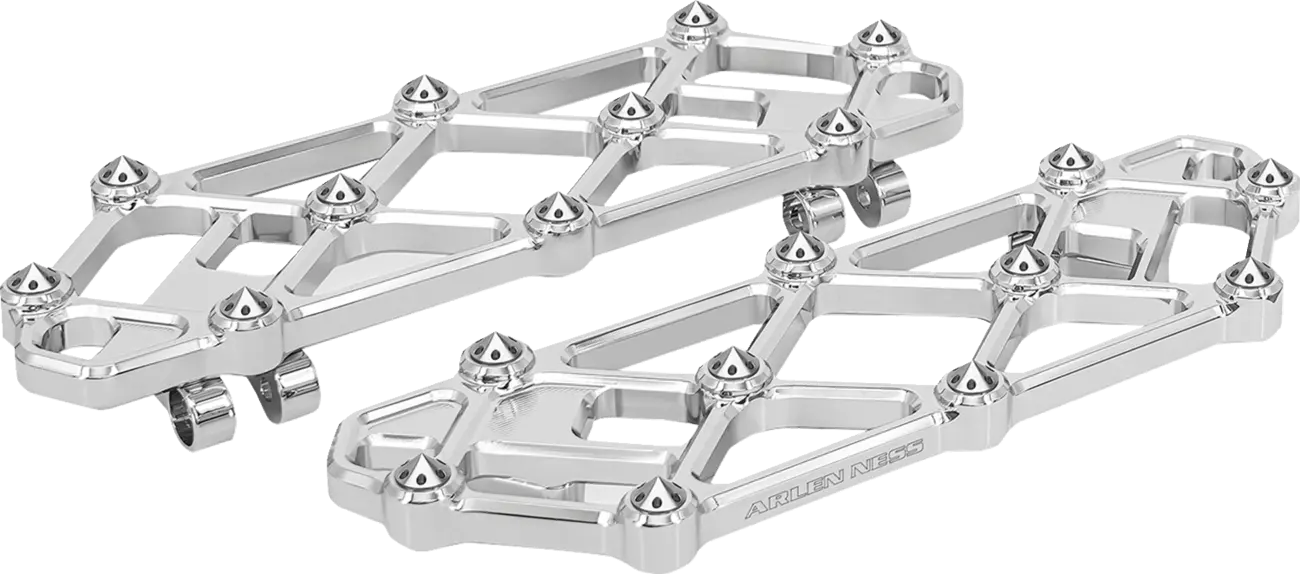 Arlen Ness Diamond Floorboards - Chrome