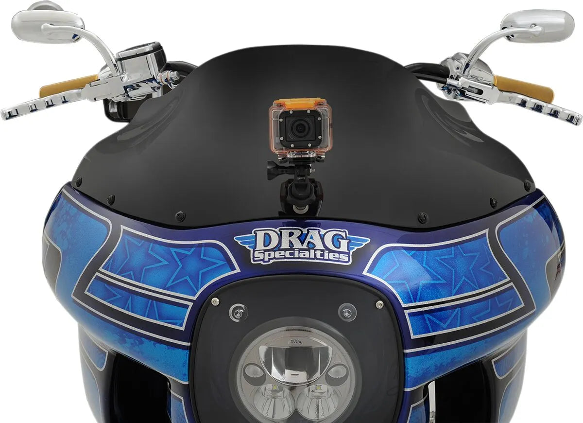 Klock Werks Flare Windshield - Black, 9"