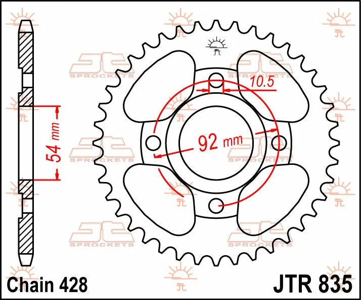 Jt Sprockets Steel Rear Sprocket - 49t