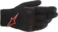 Alpinestars S-max Drystar Gloves - Black/Fluorescent Red