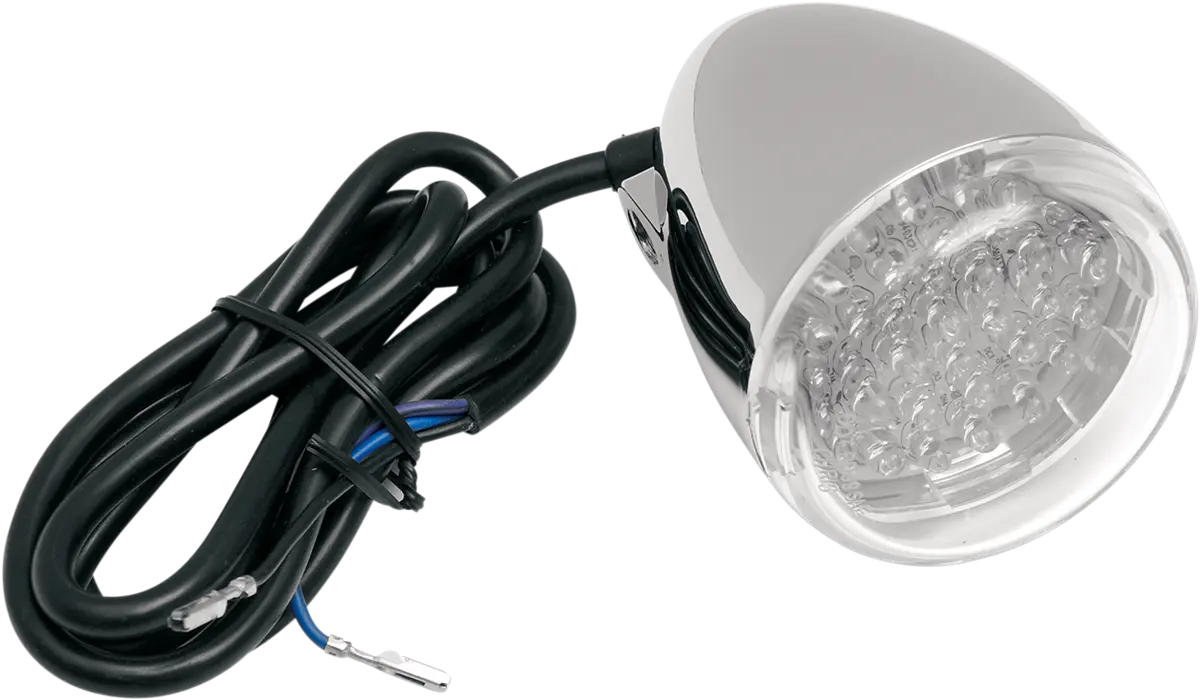 Chris Products Led Turn Signal - Chrome, Clear Lens
