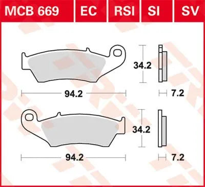 Trw All Round Sintered Metal Brake Pads