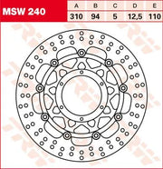 Trw Round Floating Brake Rotor For Motorcycles