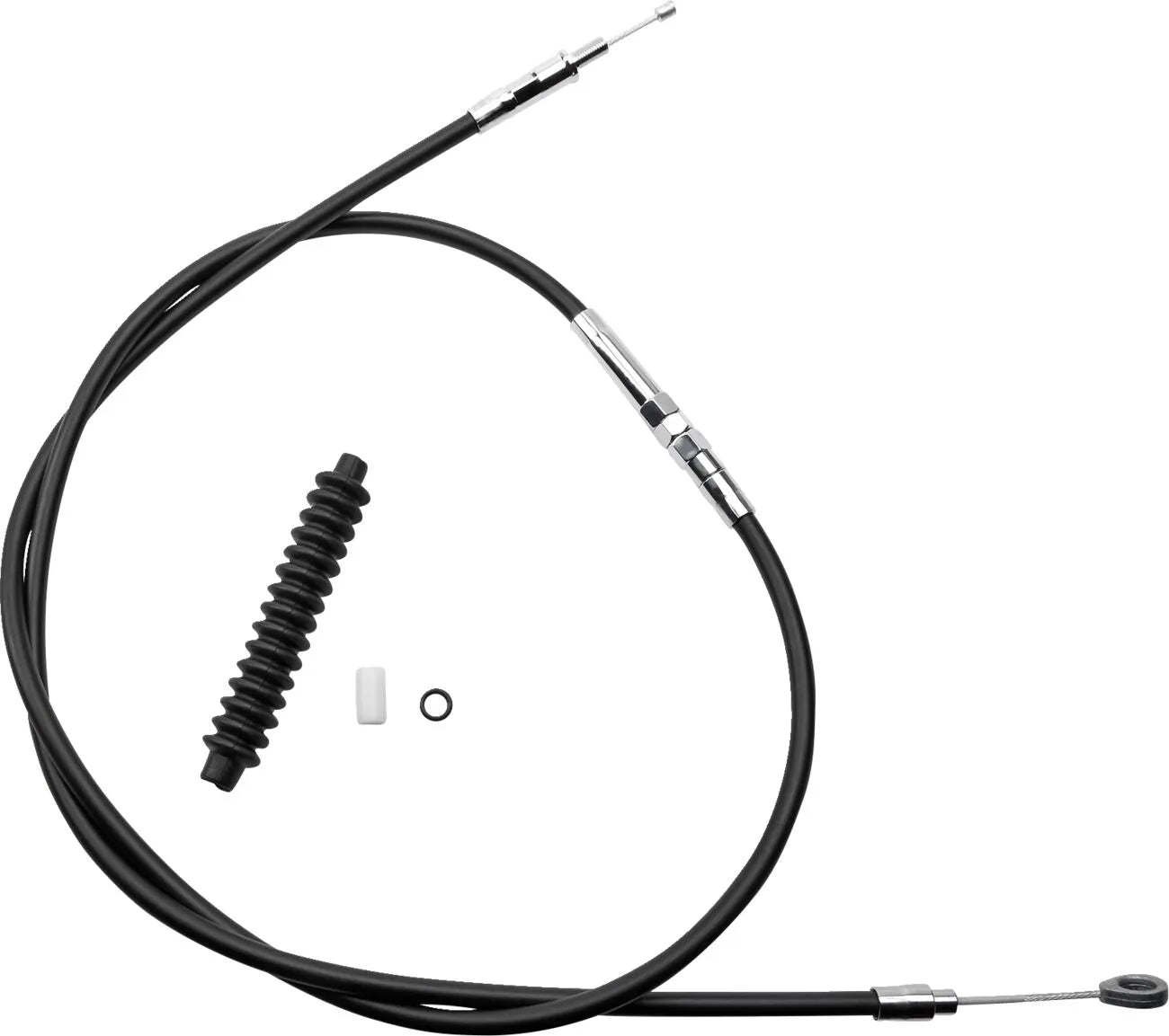 Drag Specialties High-efficiency Black Vinyl Clutch Cable