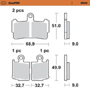 Moto-master Roadpro Sintered Brake Pads Front