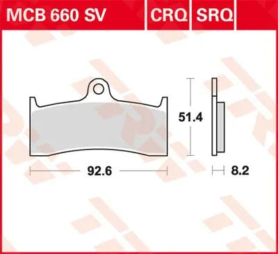 Trw Sv Series Sintered Brake Pads - Front