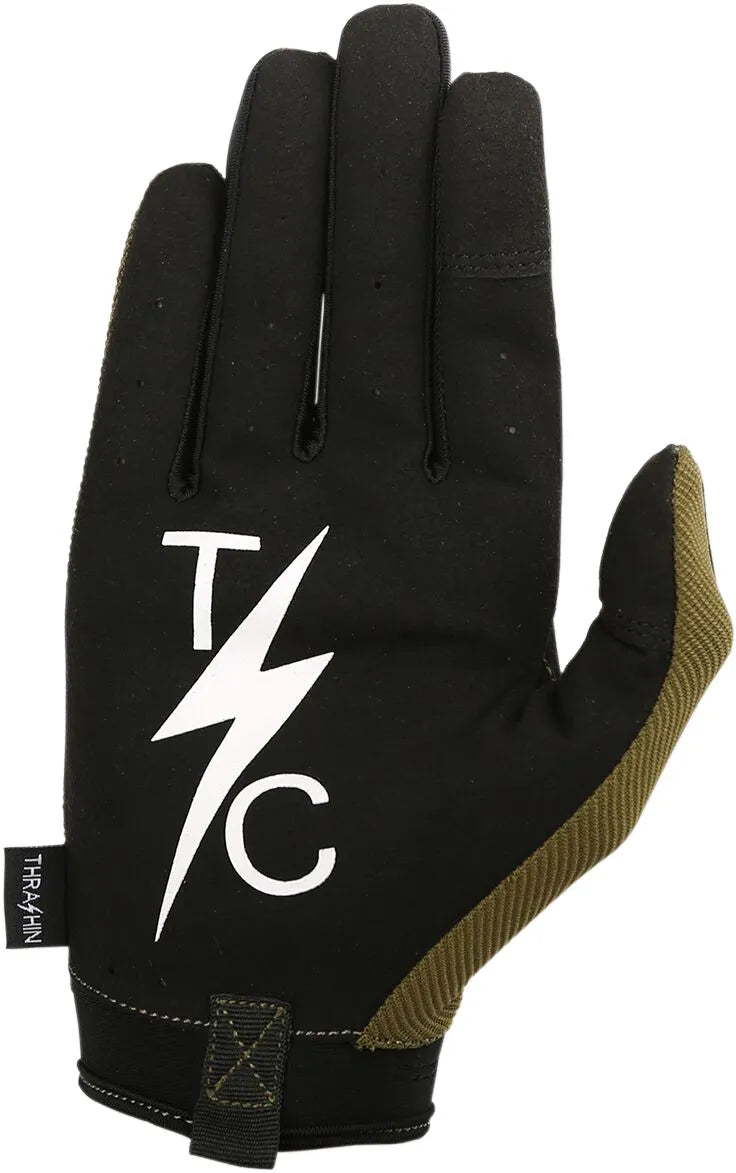 Thrashin Supply Co. Covert Gloves - Black/Olive
