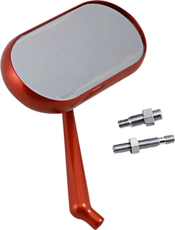 Arlen Ness Oval Mirror - Billet Aluminum, Orange