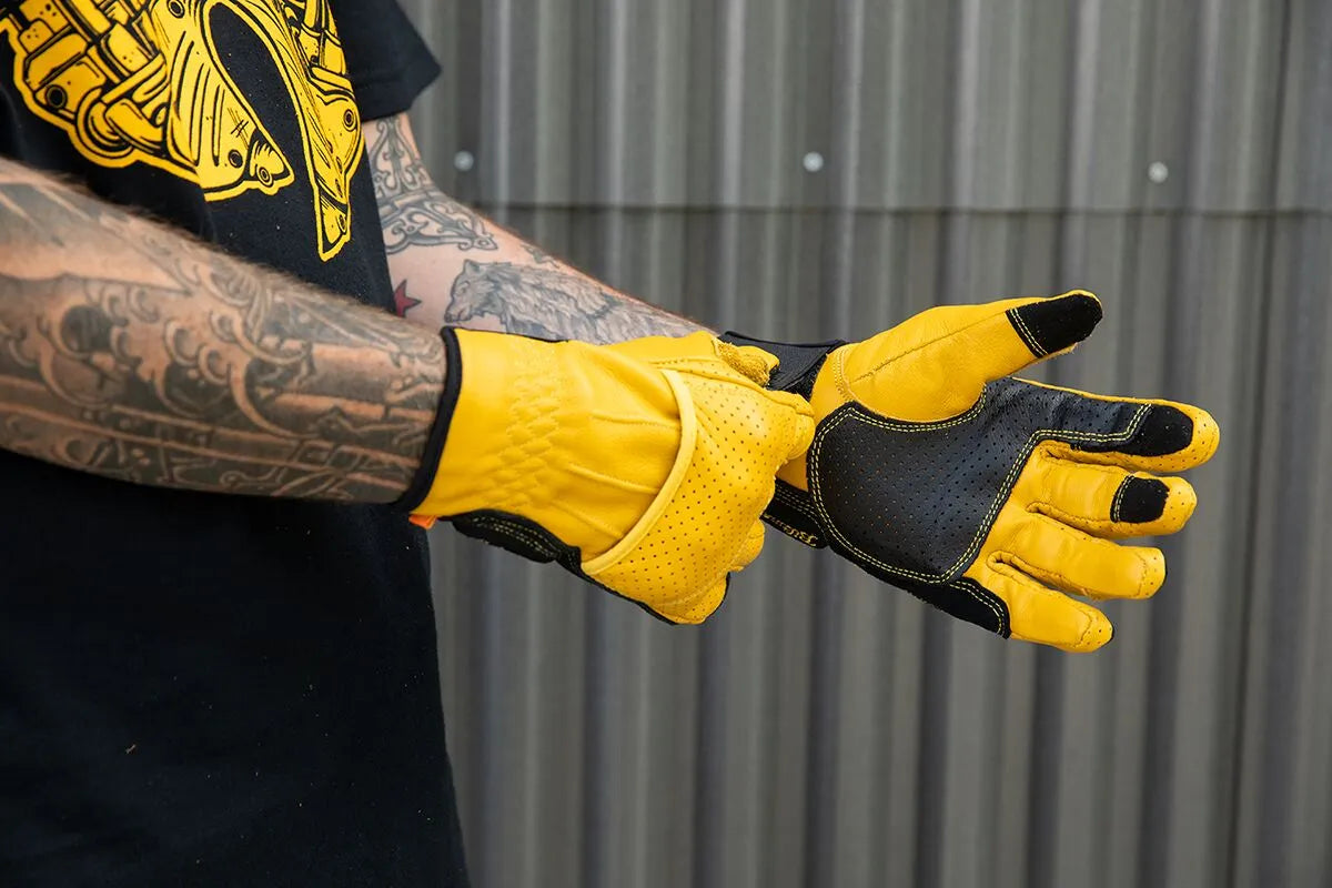 Biltwell Borrego Gloves - Black/Gold