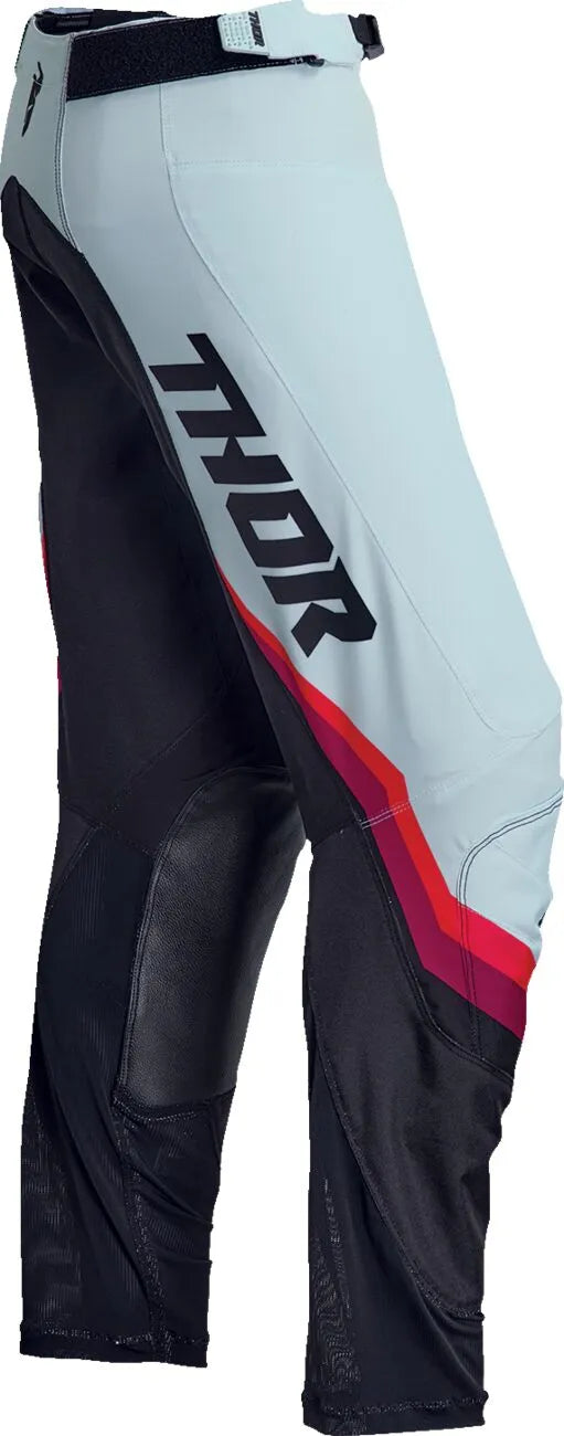 Thor Pulse Rev Racewear-bukser til kvinder – Sort/mørkerød/hvid/mint