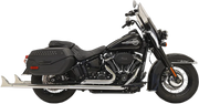 Bassani Xhaust Fishtail True Dual Exhaust System Chrome