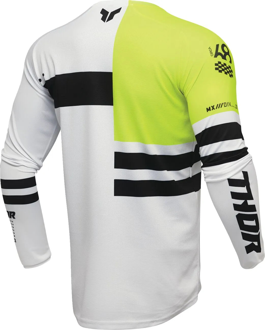 Thor Launchmode Dozer Jersey - Black/White/Acid/Fluorescent Yellow