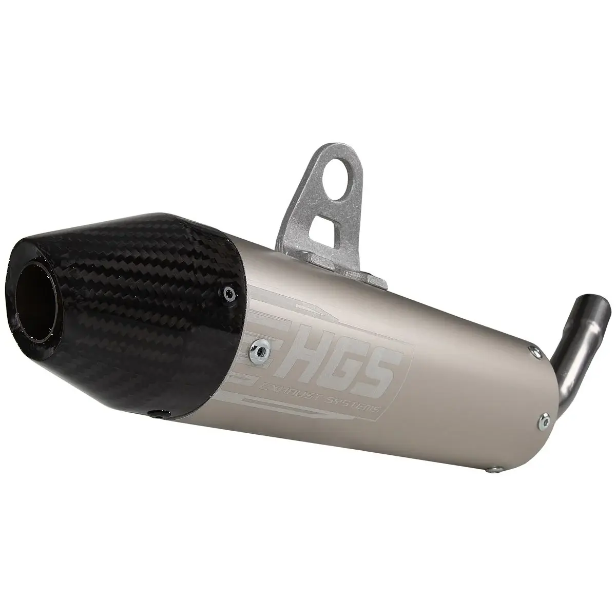 Hgs 2-stroke Silencer With Carbon Fiber End Cap