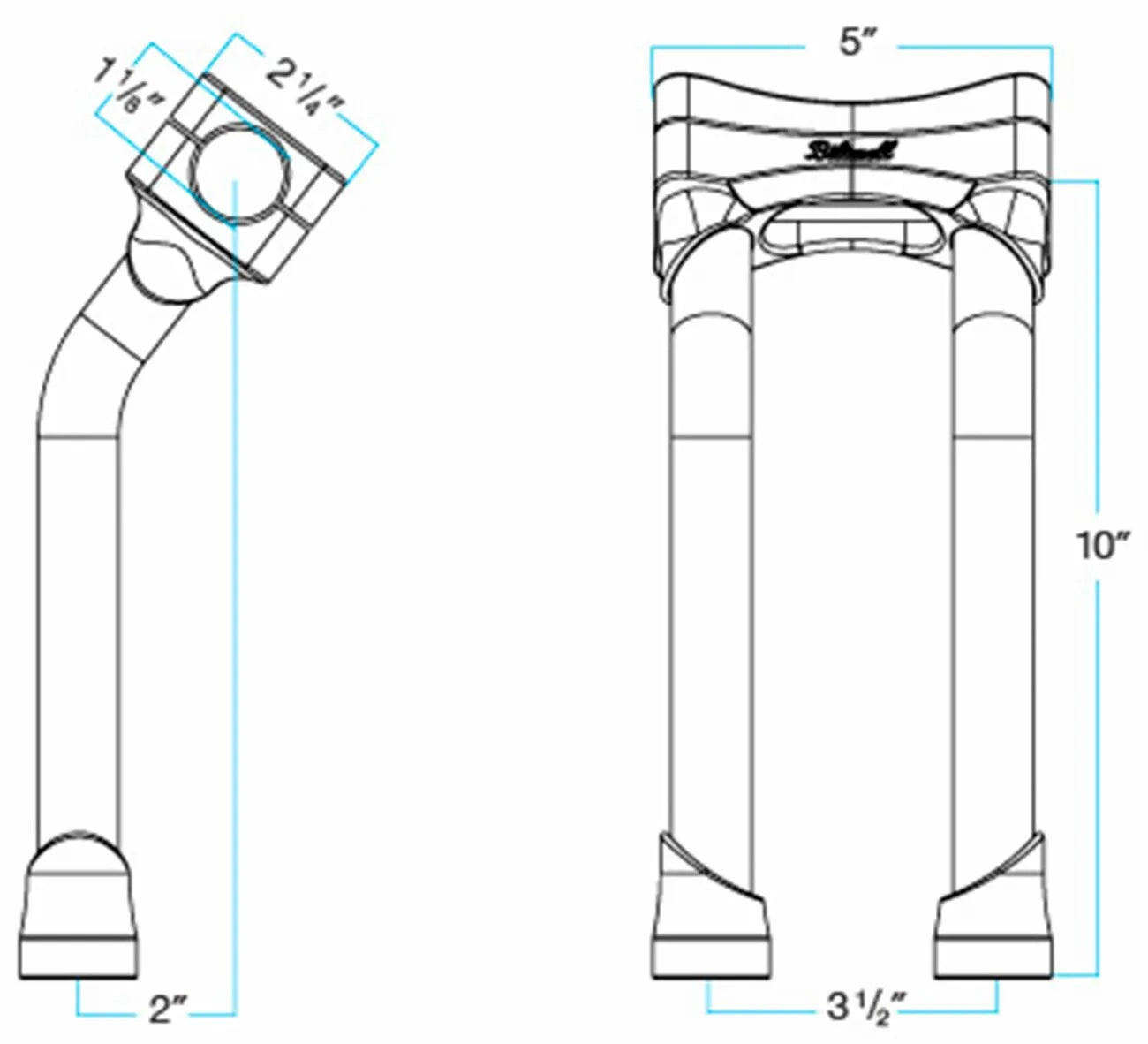 Biltwell Murdock 10" O/s Risers