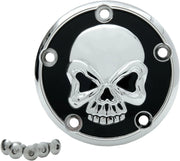 Drag Specialties Skull Points Cover Chrome/gloss Black