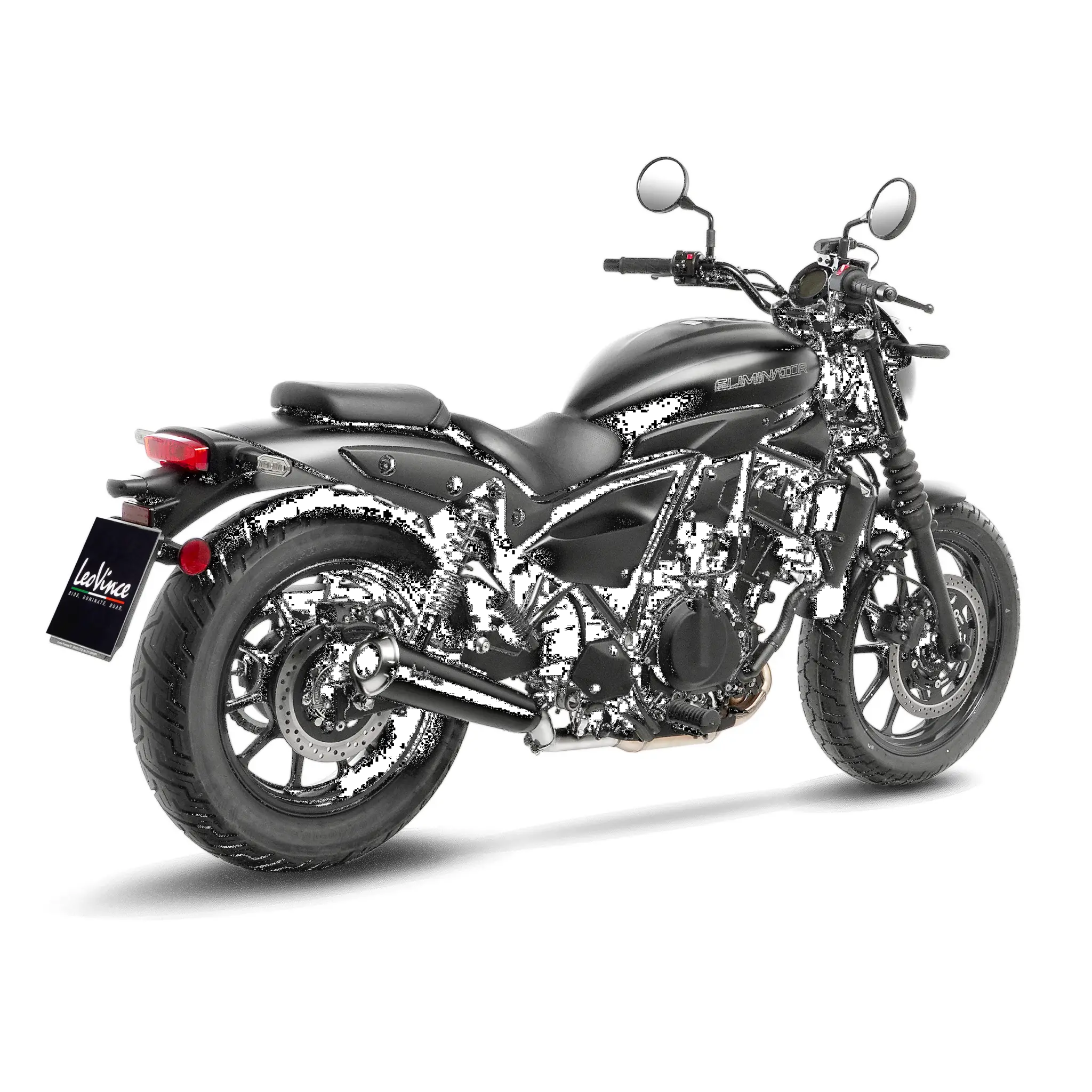 Leovince Lv Classic Racer Black Slip-on Muffler