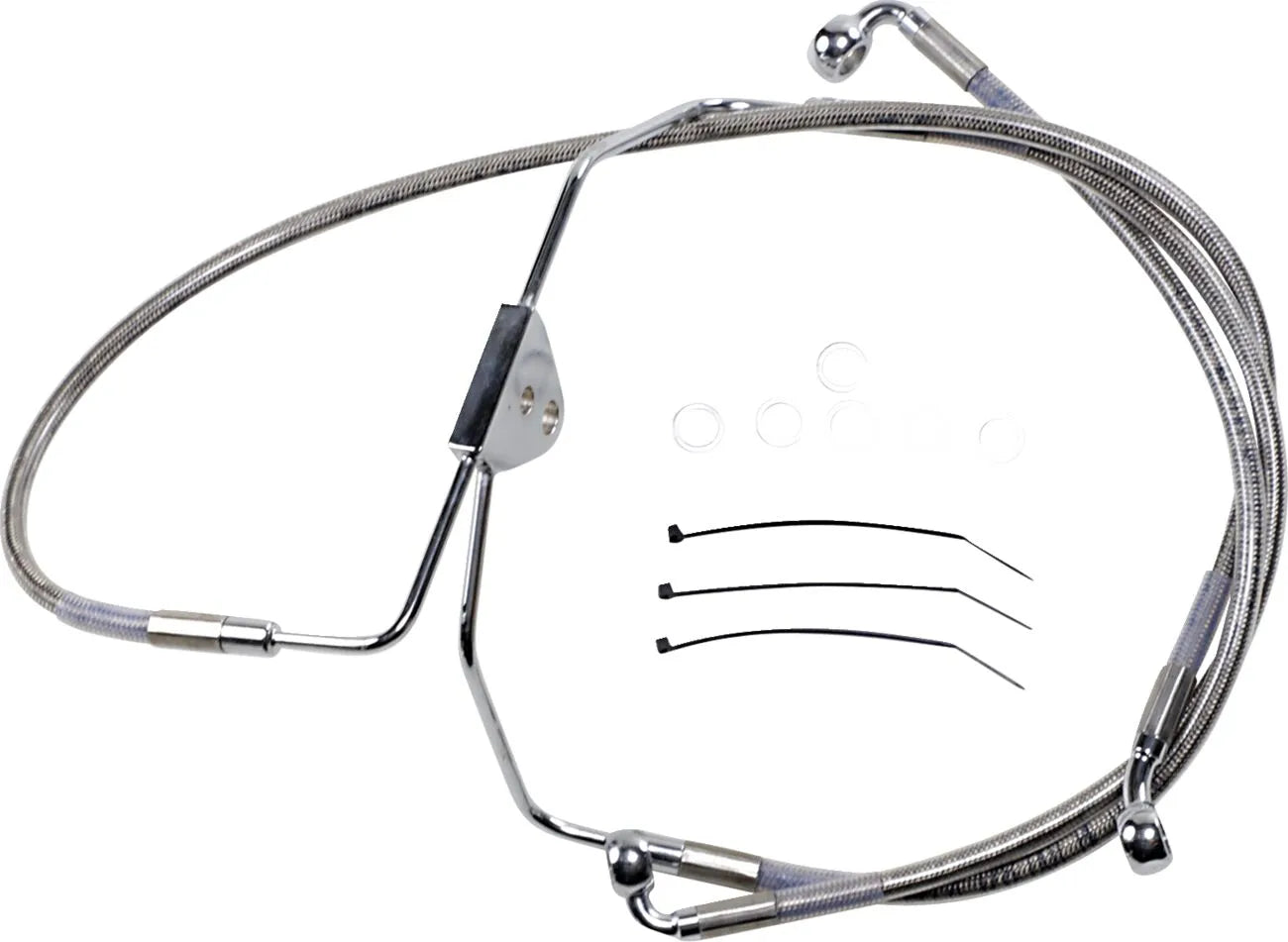 Drag Specialties Extended Brake Line Kit - Stainless Steel