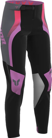 Thor Women's Sportmode Velocity Pants - Sort/Mørkegrå/Pink/Lilla