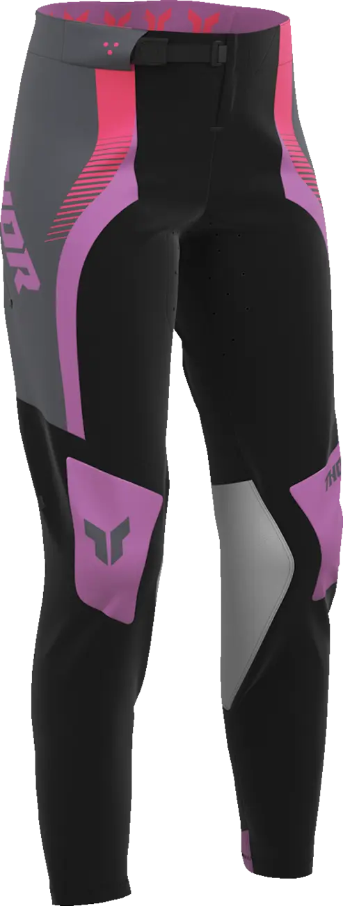 Thor Women's Sportmode Velocity Pants - Sort/Mørkegrå/Pink/Lilla