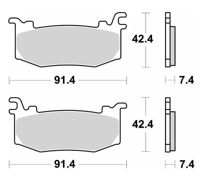 Sbs Ds Racing Dual Sintered Brake Pads