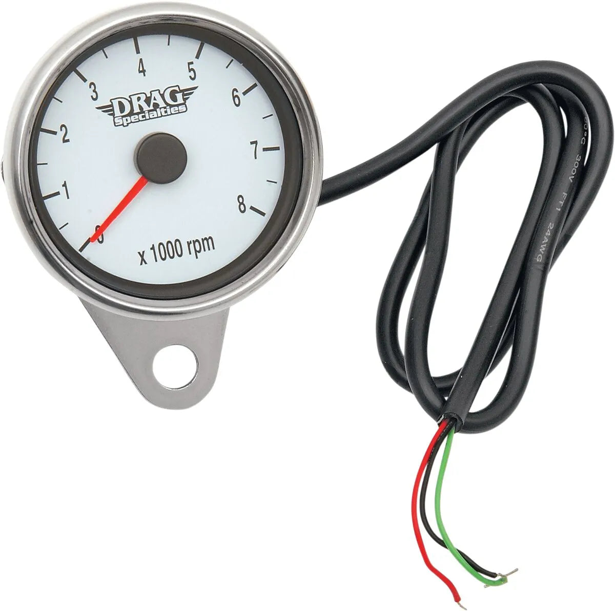 Drag Specialties 2.4" Mini Electronic Tachometer 8000 Rpm