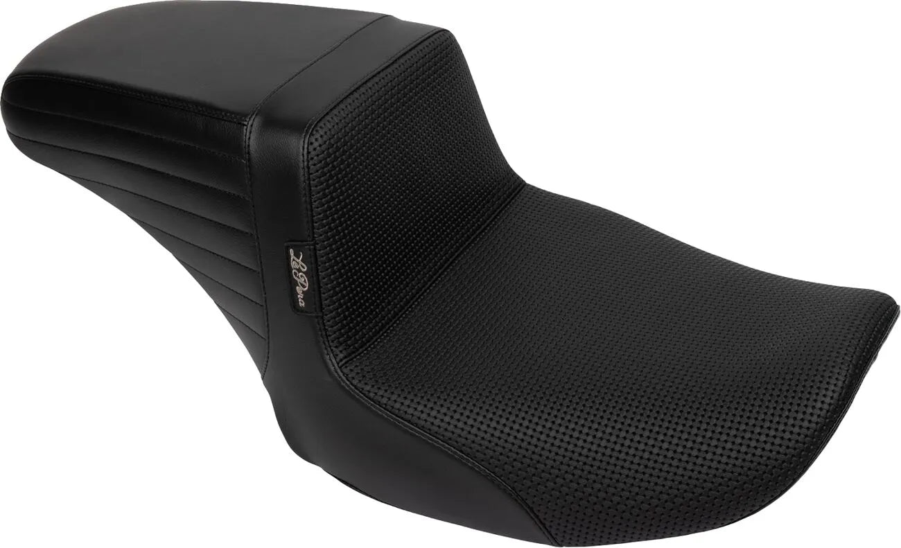 Le Pera Kickflip Seat - Black Vinyl, Basketweave