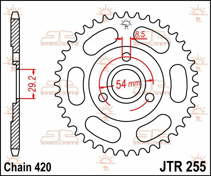 Jt Sprockets Steel Rear Sprocket - 35 Tooth
