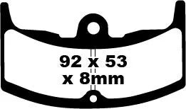 Ebc Fa Series Organic Brake Pads