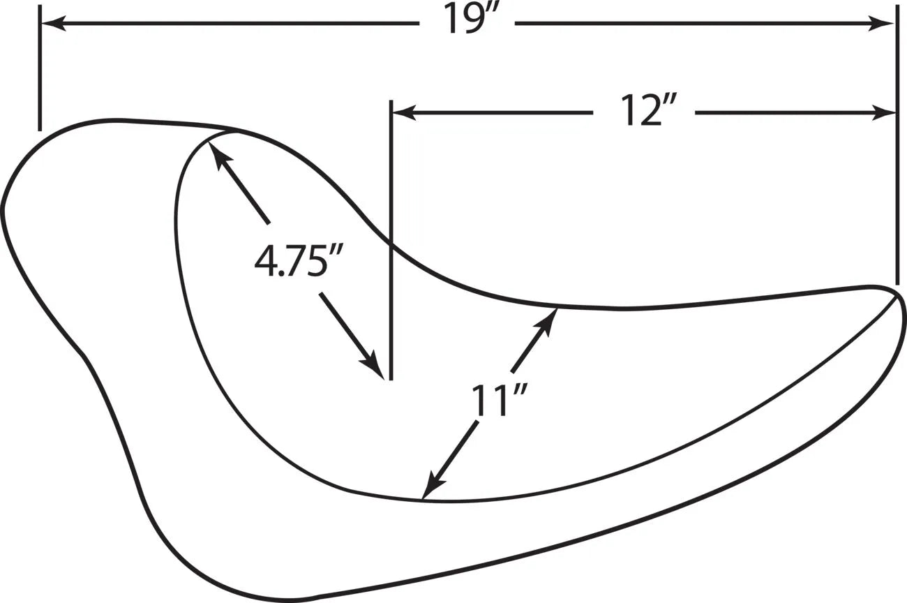 Drag Specialties Solo Seat - Black Leather Vinyl