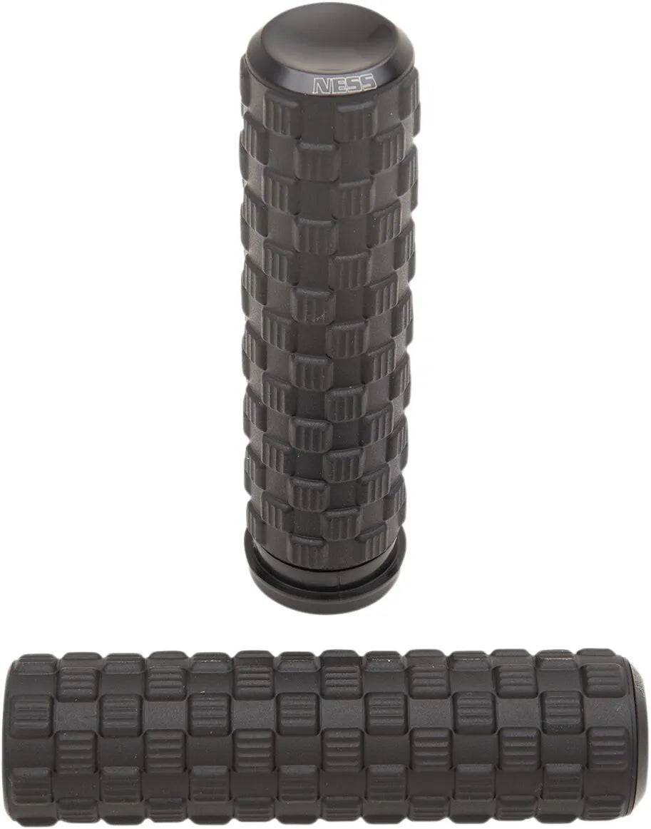 Arlen Ness Air Trax Grips - Black Anodized